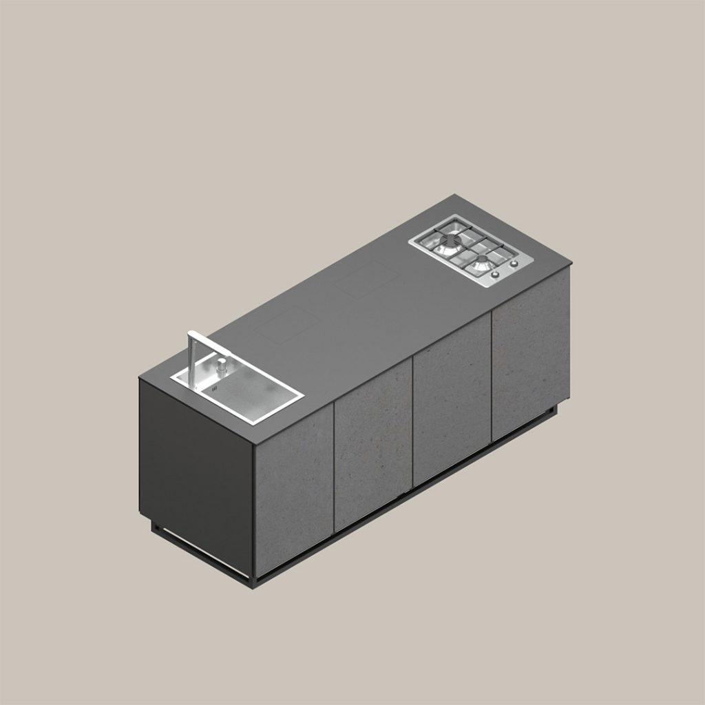 Kuchnia ogrodowa Cana Concept Grid Studio Projektowe