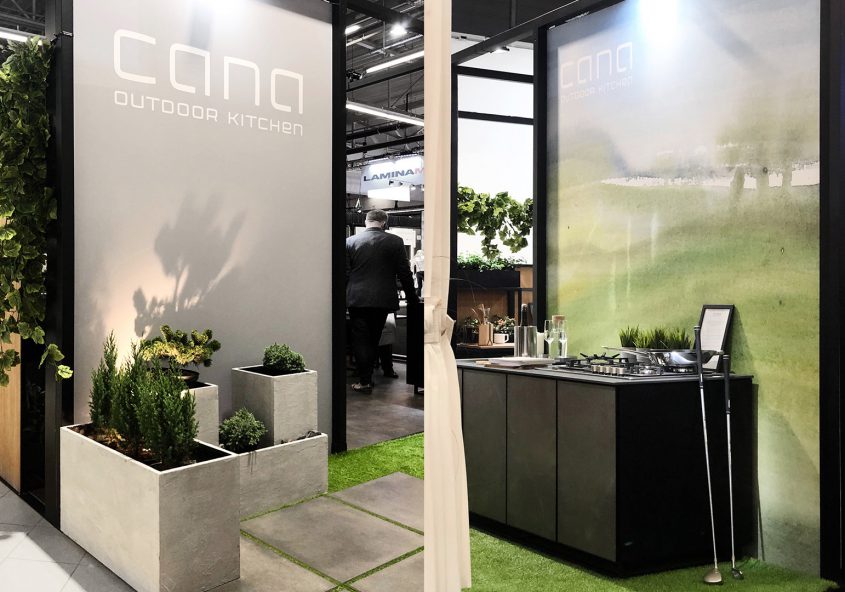 Kuchnia ogrodowa Cana Concept na targach Warsaw Home 2019 projekt Grid Studio Projektowe