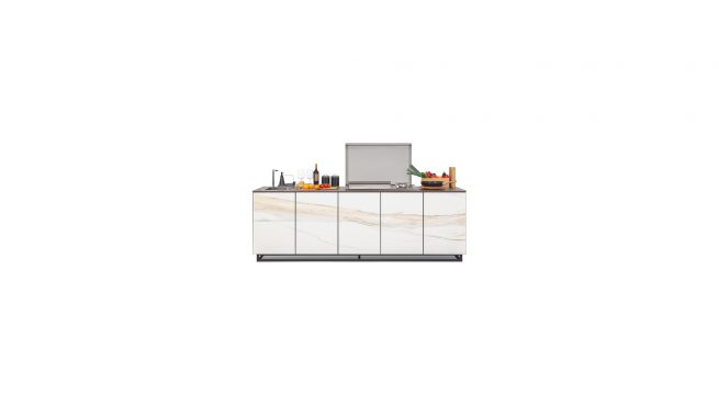 Garden kitchen in the Good Design 2020 final Award - Grid Design Studio