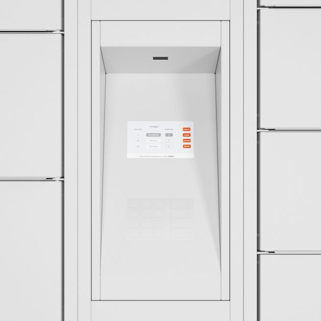 Projekt interfejsu urządzenia chłodniczego Coolbox do odbierania świeżych i mrożonych produktów