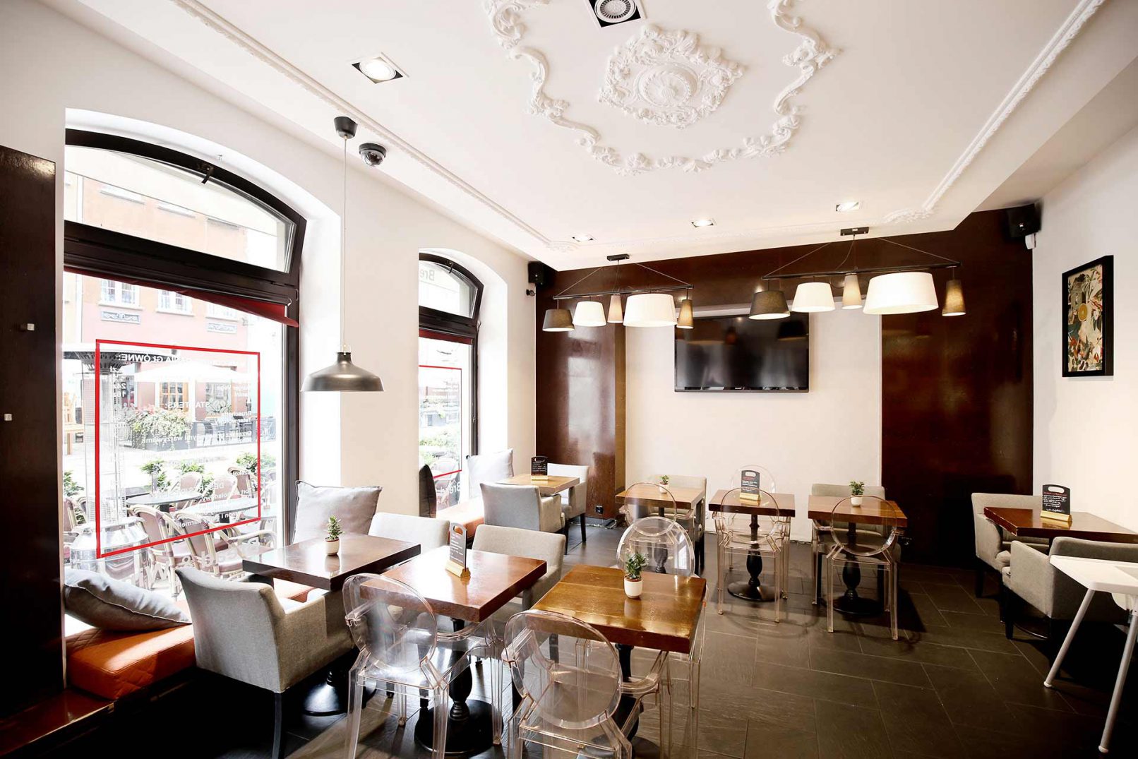 Projekt adaptacji lokalu - aranżacja kawiarni