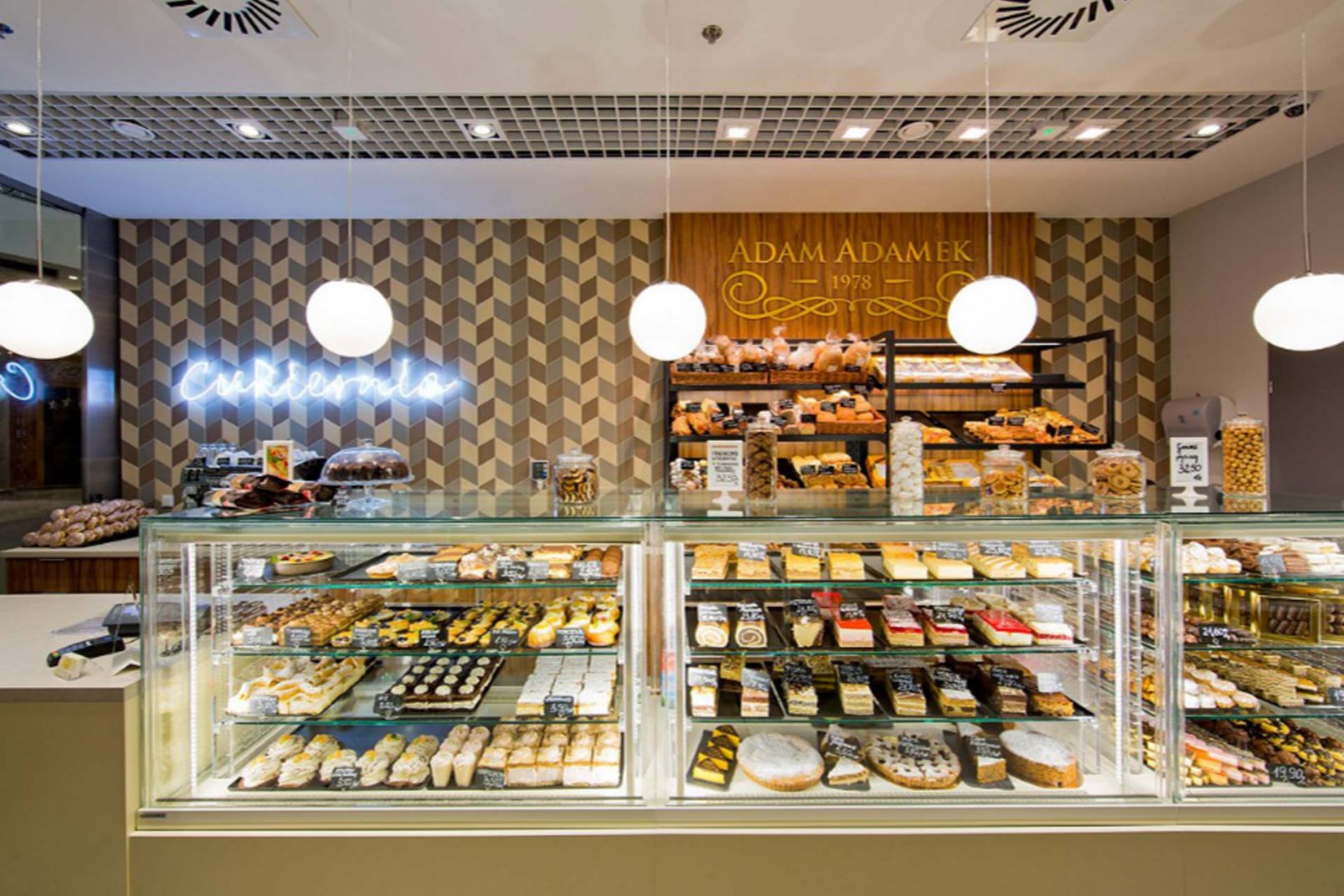 Projekt cukierni - projekt aranżacji wnętrz