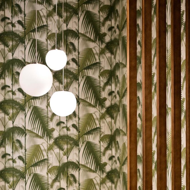 Projekt cukierni - dekoracja ściany