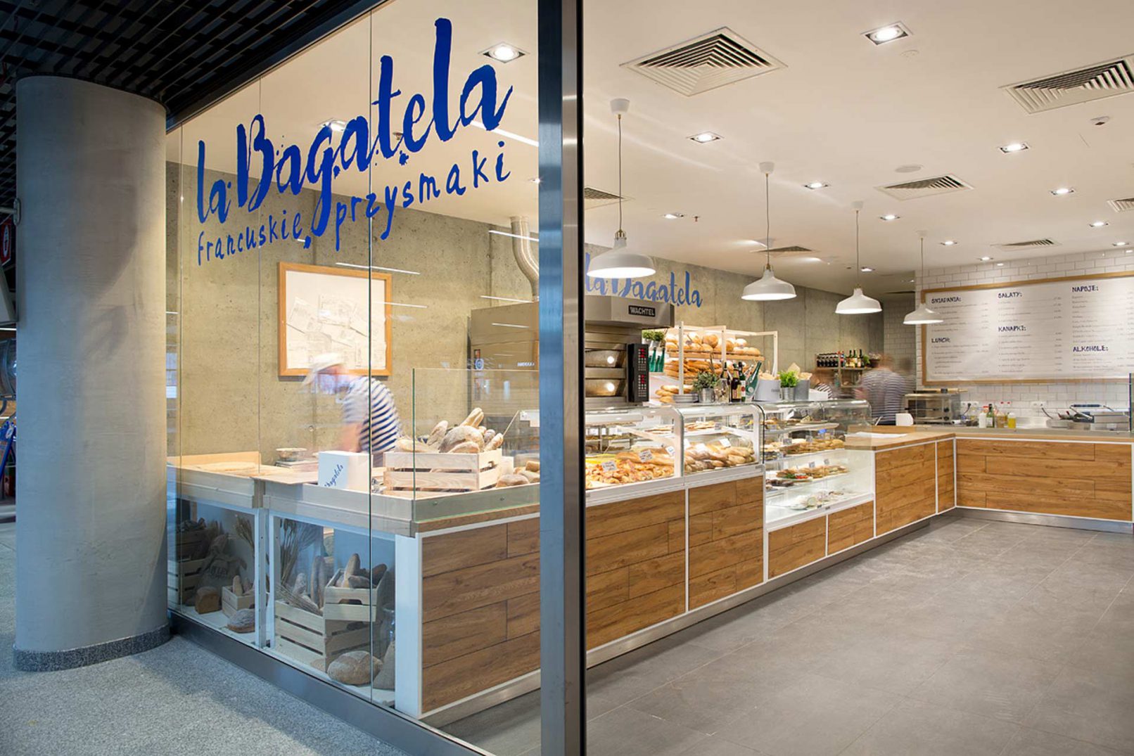 Projekt lokalu gastronomicznego - aranżacja bistro