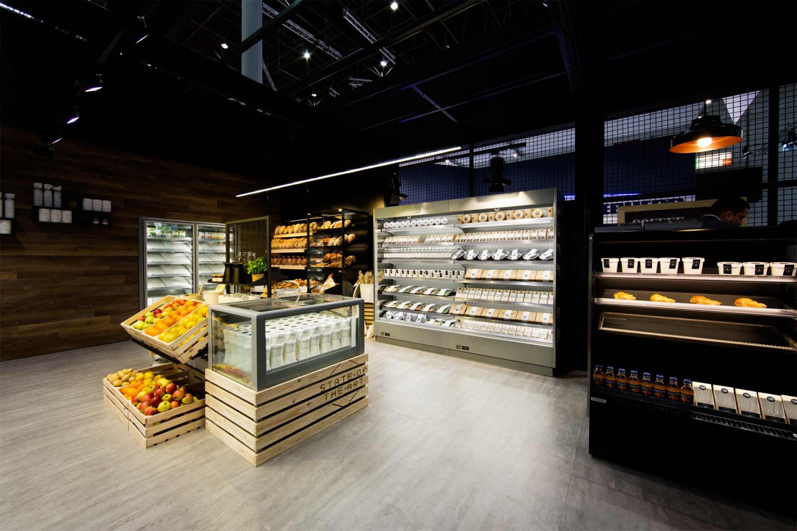 Projektowanie stoisk targowych - wnętrze convenience store