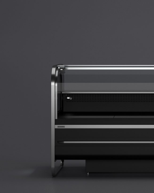 Lada chłodnicza Catania projekt dla Es System K wykonany przez Grid Studio Projektowe