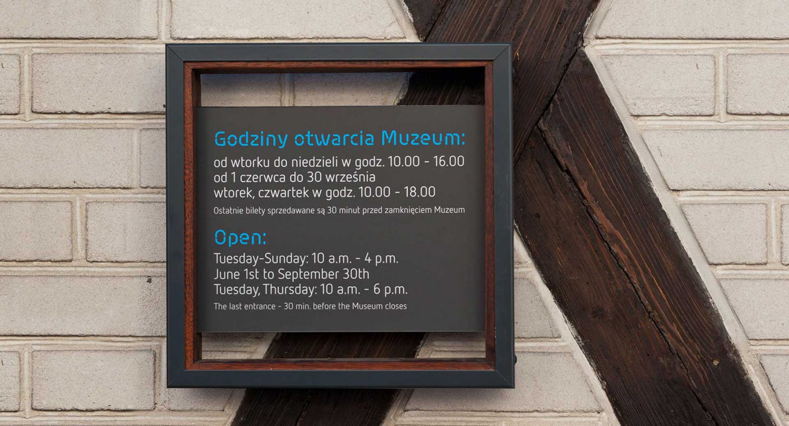 Muzeum Inżynierii Miejskiej system orientacji przestrzennej Grid Studio Projektowe