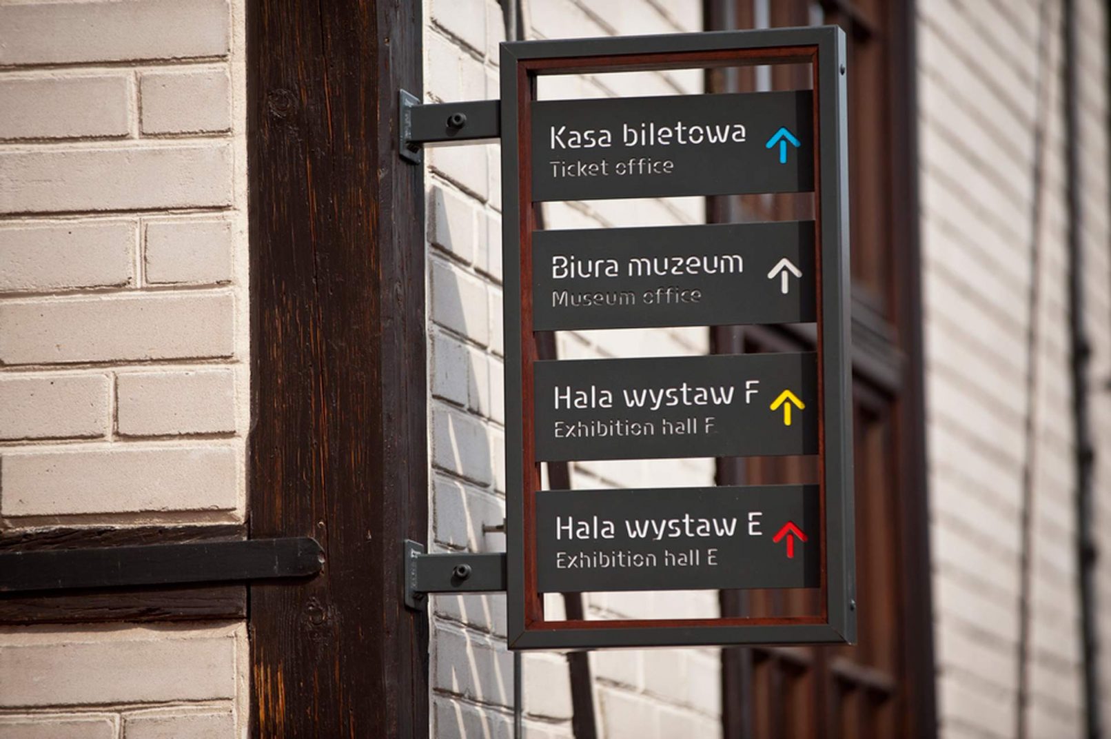 Muzeum Inżynierii Miejskiej system orientacji przestrzennej Grid Studio Projektowe