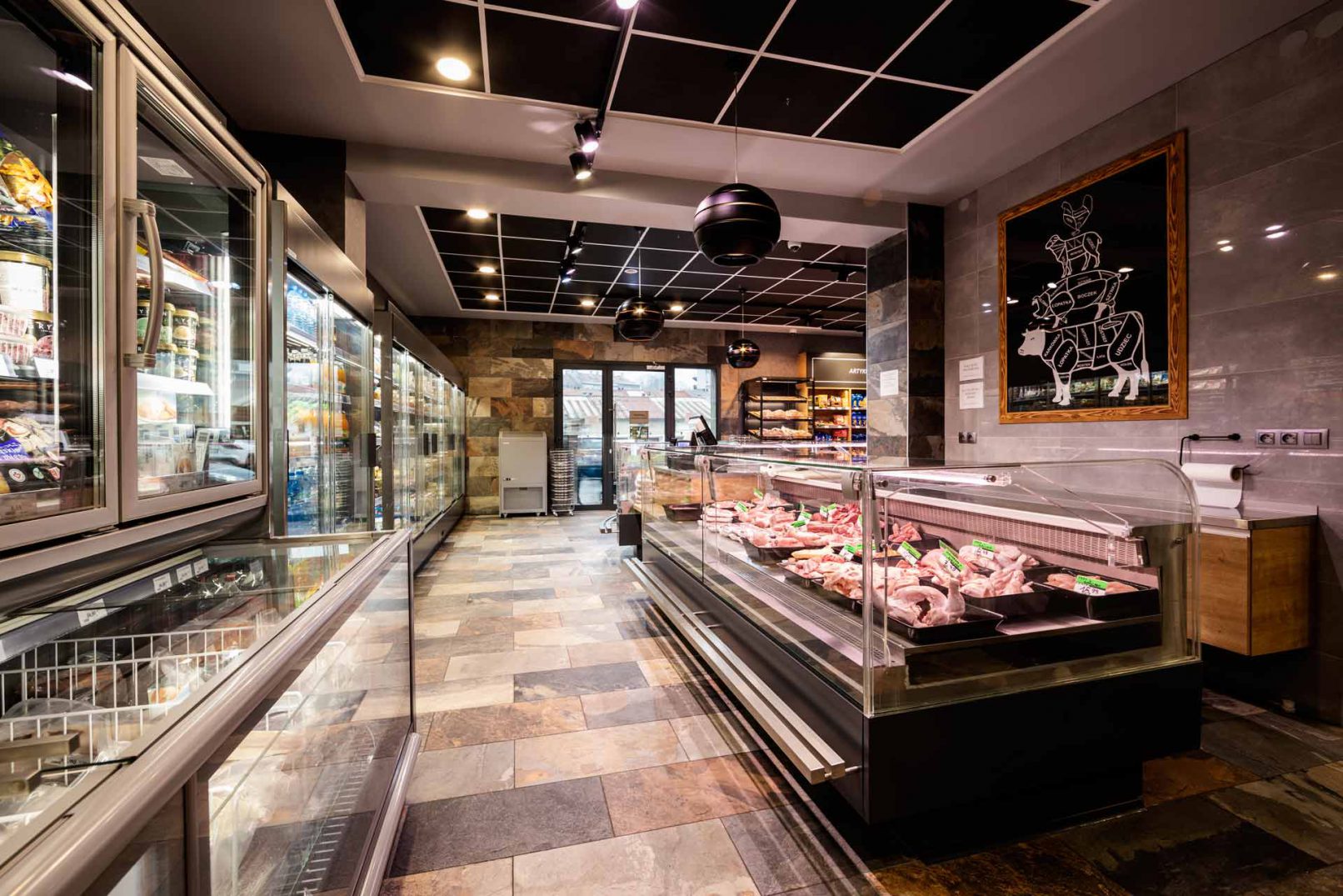 Projekt oświetlenia sklepu