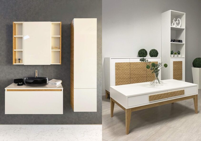 meble łazienkowe, meble salonowe